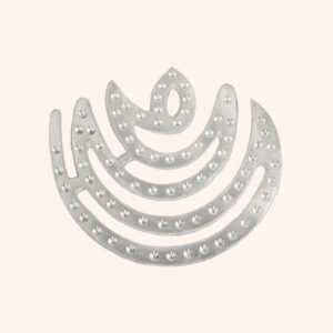 VASTU VARDAN ZINC MOON HELIX 6 INCH