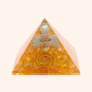 2 INCH CITRINE CRYSTAL PYRAMID