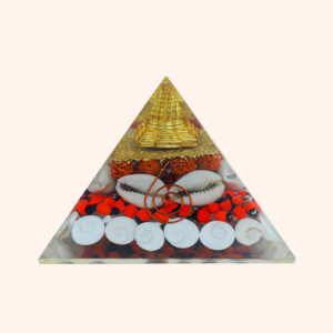 3 INCH MAHALAXMI CRYSTAL PYRAMID