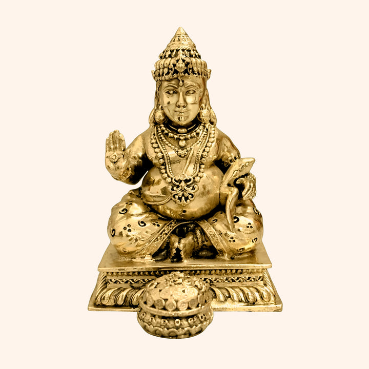 VASTU VARDAN BRASS DHAN KUBER JI 3 INCH (APPROX)