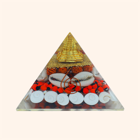 3 INCH MAHALAXMI CRYSTAL PYRAMID