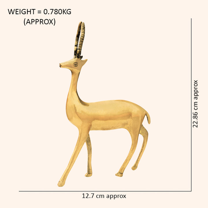 VASTU VARDAN BRASS BIG DEER - Image 3