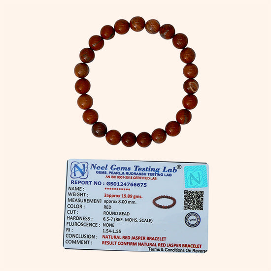 VASTU VARDAN RED JASPER BRACELET - Image 3