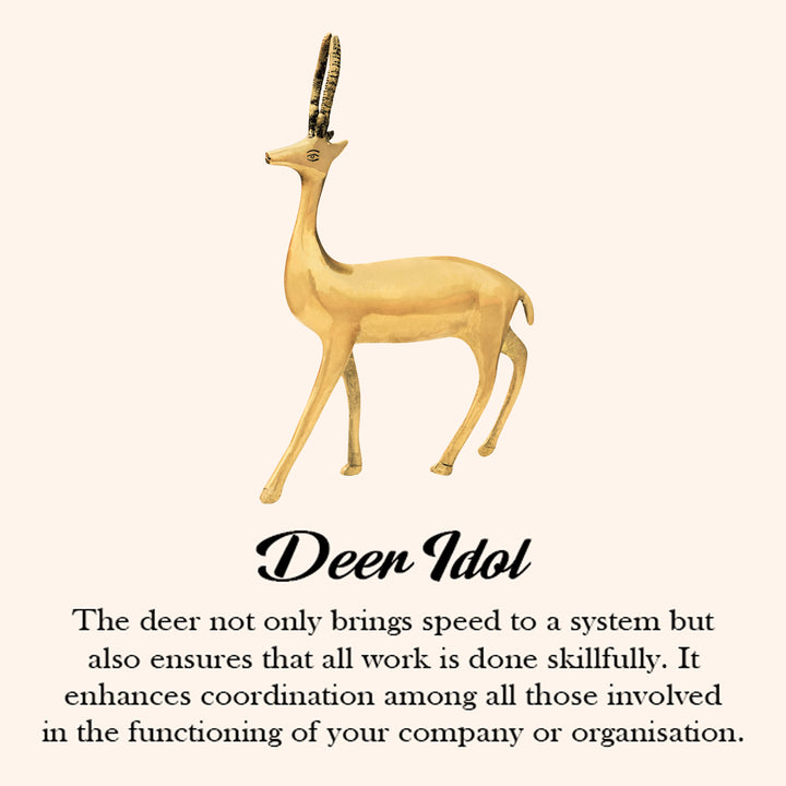 VASTU VARDAN BRASS BIG DEER - Image 4